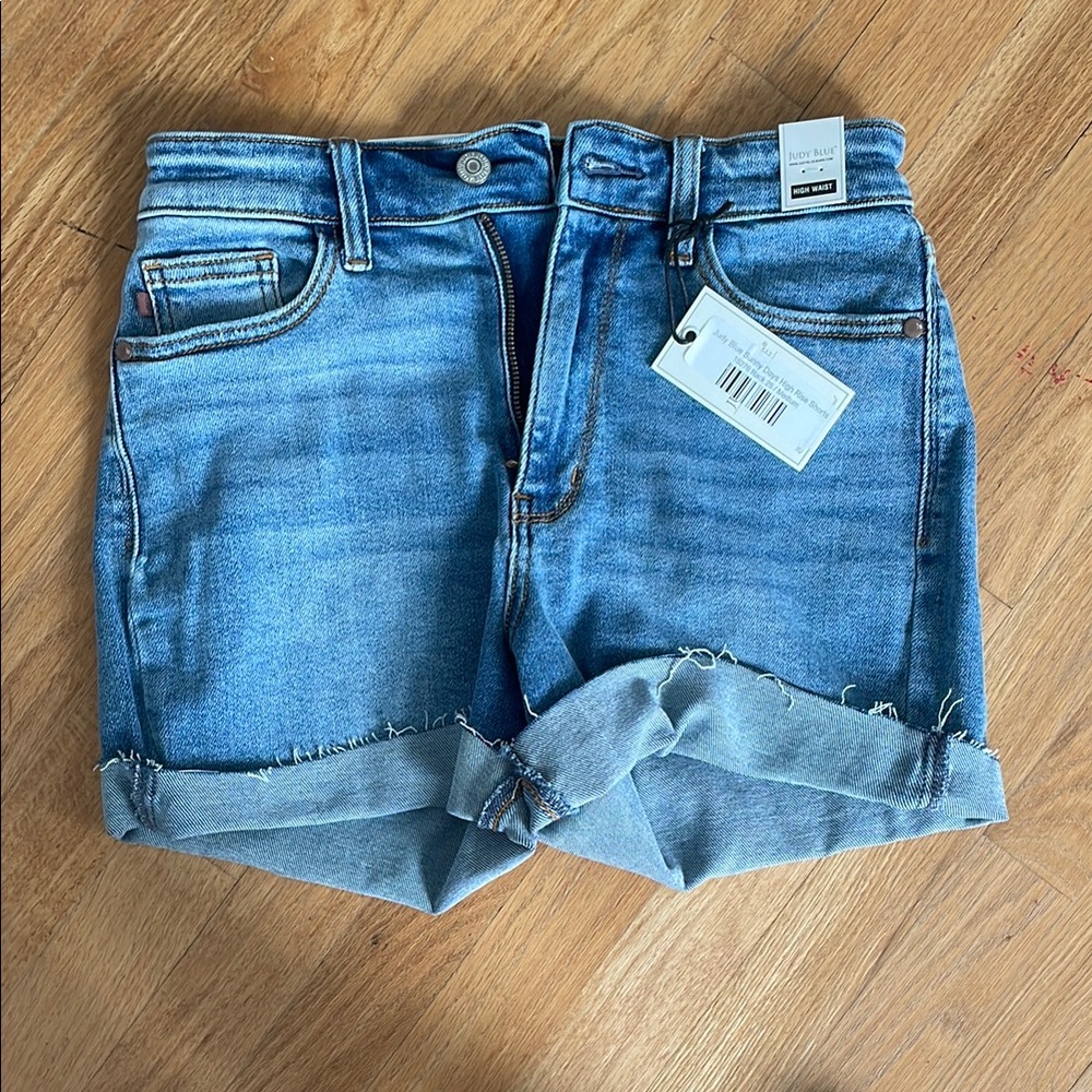Judy Blue Light Blue High Rise Shorts